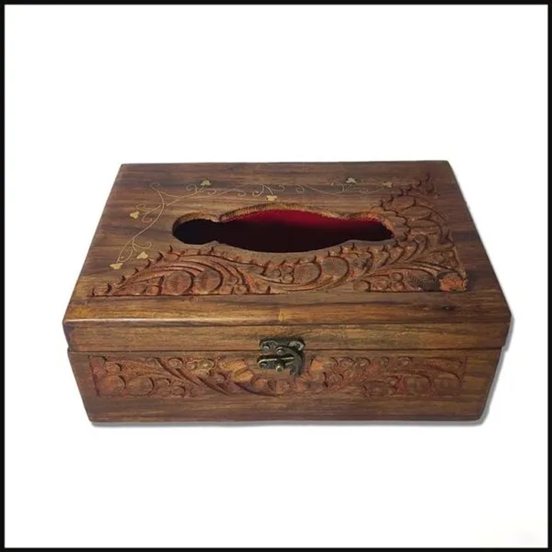 Wooden Tissue Box 15X23cm - Image 2