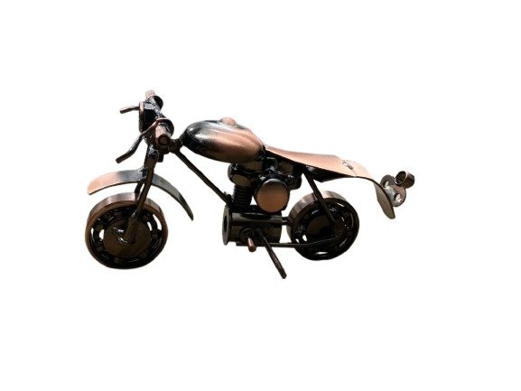 Handcrafted Vintage Metal Motorcycle size : 15cm - Image 10
