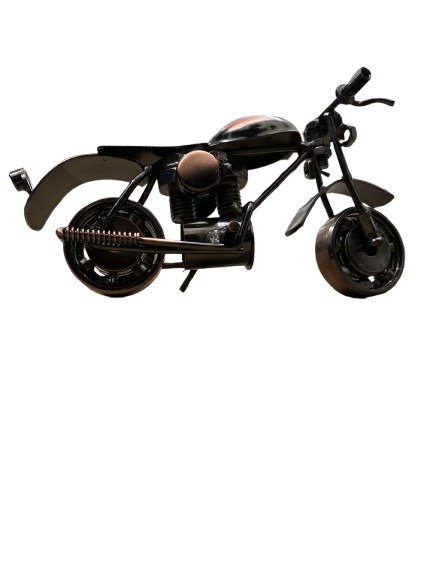 Handcrafted Vintage Metal Motorcycle size : 15cm - Image 11