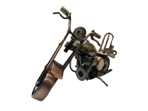 Handcrafted Vintage Metal Motorcycle size : 15cm - Image 9