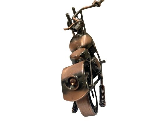 Handcrafted Vintage Metal Motorcycle size : 15cm - Image 7