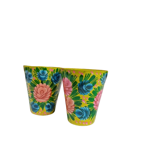 Colorful Truck Art Glass Set – Bright Front