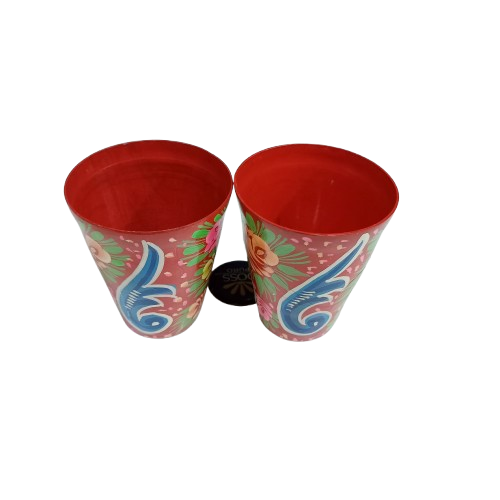 Angled view of Truck Art glasses