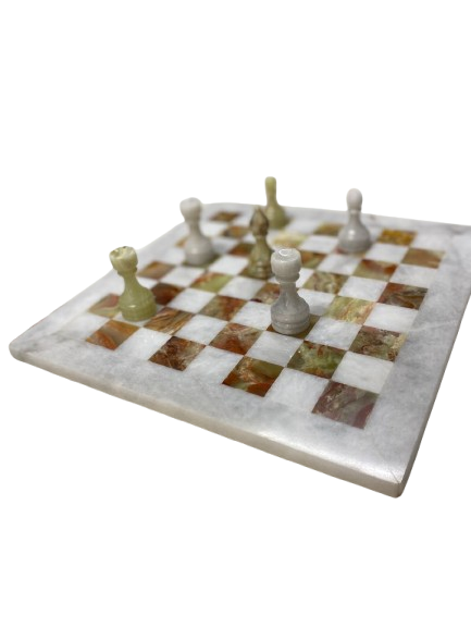 Handmade Onyx Chess Board Set Size 30 cm - Image 3