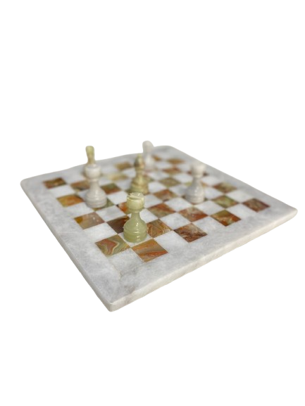 Handmade Onyx Chess Board Set Size 30 cm - Image 6