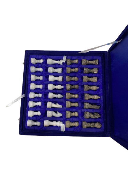Handmade Onyx Chess Board Set Size 30 cm - Image 5