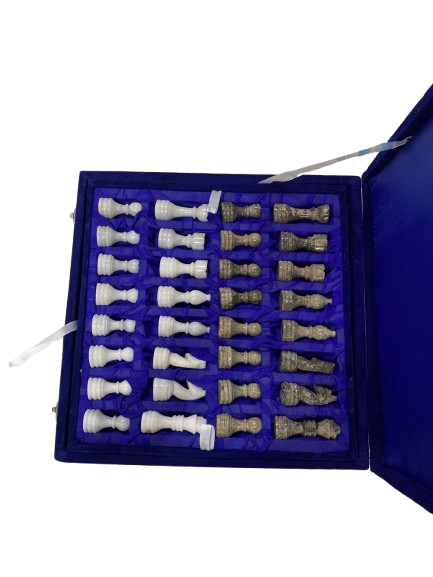 Handmade Onyx Chess Board Set Size 30 cm - Image 10