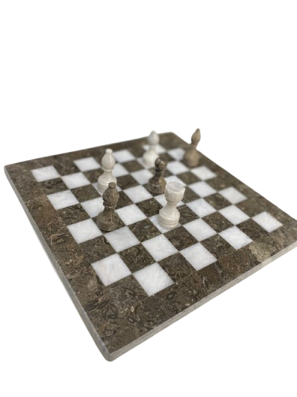 Handmade Onyx Chess Board Set Size 30 cm - Image 9