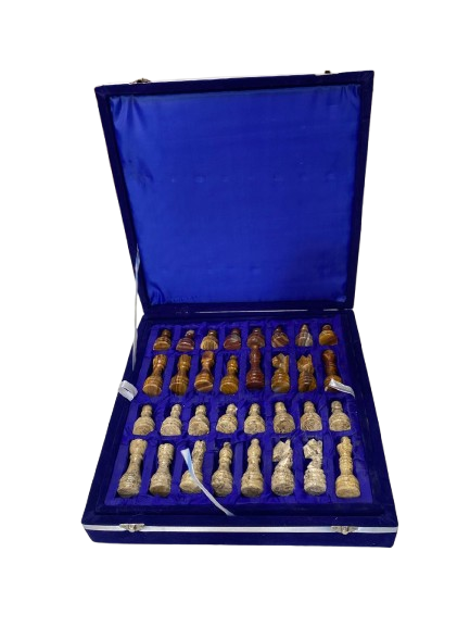 Handmade Onyx Chess Board Set Size 30 cm - Image 3