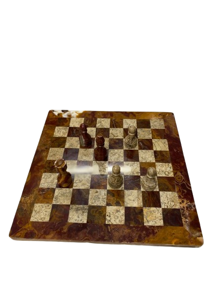Handmade Onyx Chess Board Set Size 30 cm - Image 13