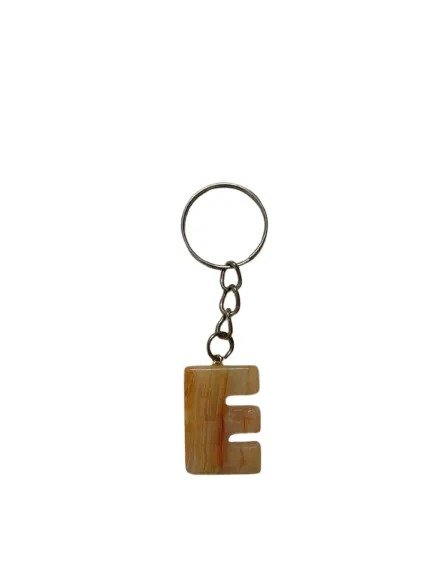 Handcrafted Onyx Marble Alphabetic Keychain - Image 5