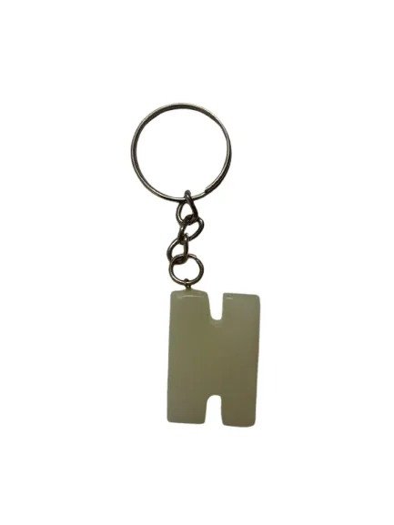 Handcrafted Onyx Marble Alphabetic Keychain - Image 3