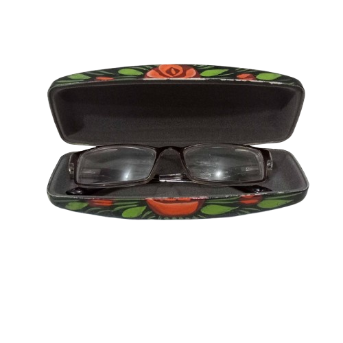 Open truck art glasses case