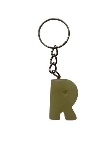 Handcrafted Onyx Marble Alphabetic Keychain - Image 5