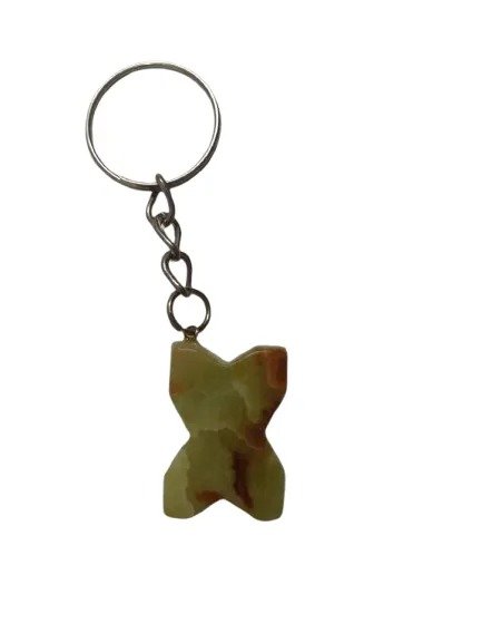 Handcrafted Onyx Marble Alphabetic Keychain - Image 5
