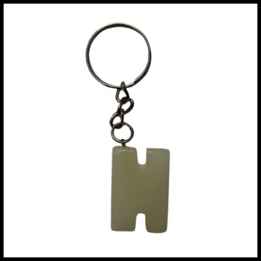 Handcrafted Onyx Marble Alphabetic Keychain - Image 2