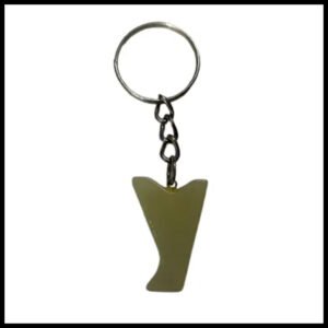 Handcrafted Onyx Marble Alphabetic Keychain