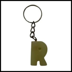 Handcrafted Onyx Marble Alphabetic Keychain