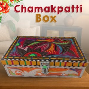 Chamakpatti Box: Real Truck Art Design for Storage and Decoration (W-25, H-17cm)