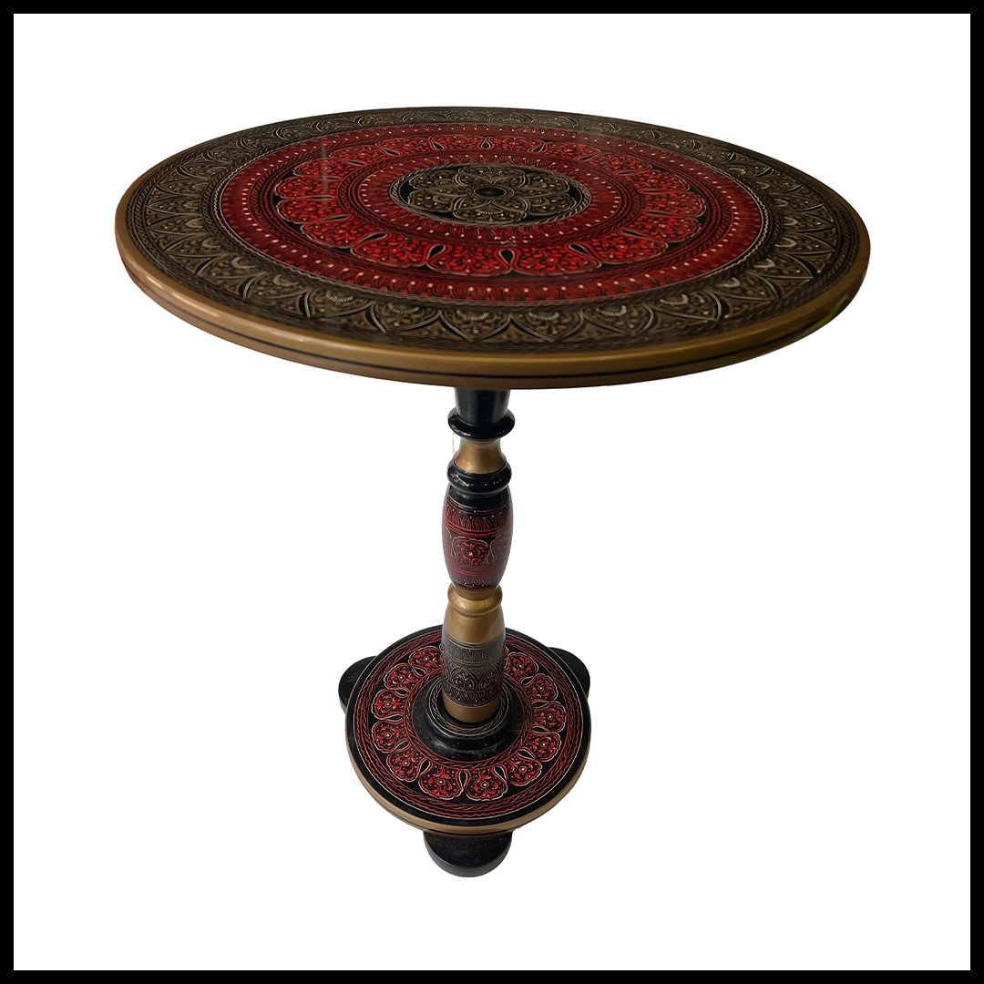 Naqsheen Coffee Table (D:43 cm | H:46 cm) - Image 2