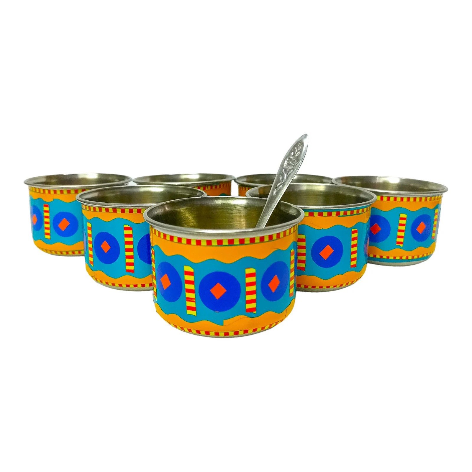 Chamakpatti Masala Box 7pcs Set (Size-H:8cm,D:23cm) - Image 5
