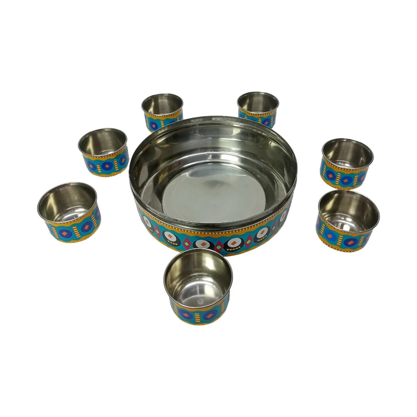 Chamakpatti Masala Box 7pcs Set (Size-H:8cm,D:23cm) - Image 10