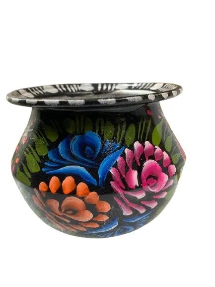Truck Art Mutki – Hand-Painted Decorative Pot (11.5cm) | Traditional Pakistani Art for Home Décor & Gifts - Image 4