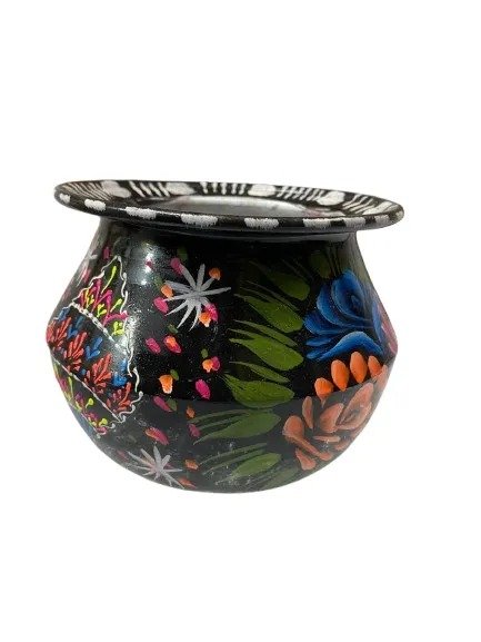 Truck Art Mutki – Hand-Painted Decorative Pot (11.5cm) | Traditional Pakistani Art for Home Décor & Gifts - Image 6