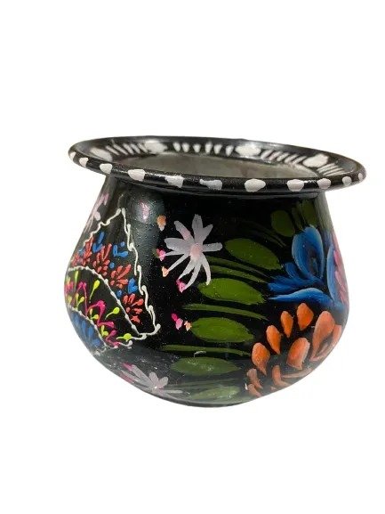 Truck Art Mutki – Hand-Painted Decorative Pot (11.5cm) | Traditional Pakistani Art for Home Décor & Gifts - Image 8