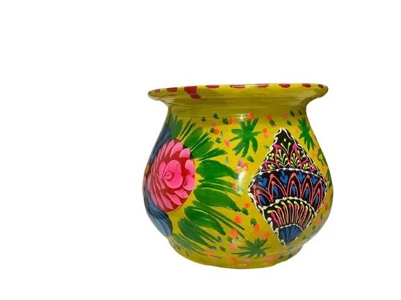 Truck Art Mutki – Hand-Painted Decorative Pot (11.5cm) | Traditional Pakistani Art for Home Décor & Gifts - Image 4