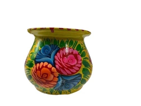 Truck Art Mutki – Hand-Painted Decorative Pot (11.5cm) | Traditional Pakistani Art for Home Décor & Gifts - Image 8