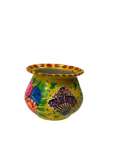 Truck Art Mutki – Hand-Painted Decorative Pot (10cm) | Traditional Pakistani Art for Home Décor & Gifts - Image 3