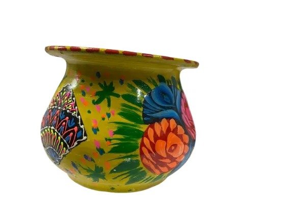 Truck Art Mutki – Hand-Painted Decorative Pot (10cm) | Traditional Pakistani Art for Home Décor & Gifts - Image 5