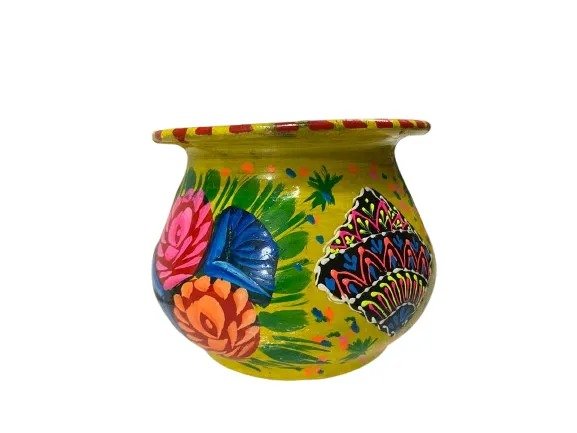 Truck Art Mutki – Hand-Painted Decorative Pot (10cm) | Traditional Pakistani Art for Home Décor & Gifts - Image 7
