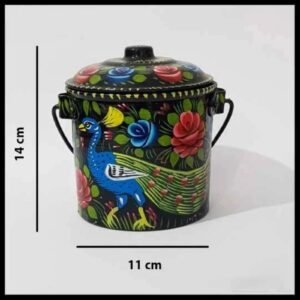 Truck Art Milk Bucket (Size : 14cmx11cm)