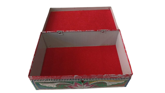 Chamakpatti Box: Real Truck Art Design for Storage and Decoration (W-25, H-17cm) - Image 7