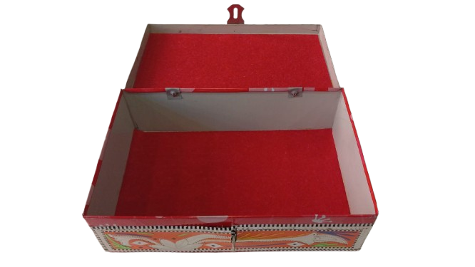 Chamakpatti Box: Real Truck Art Design for Storage and Decoration (W-25, H-17cm) - Image 9