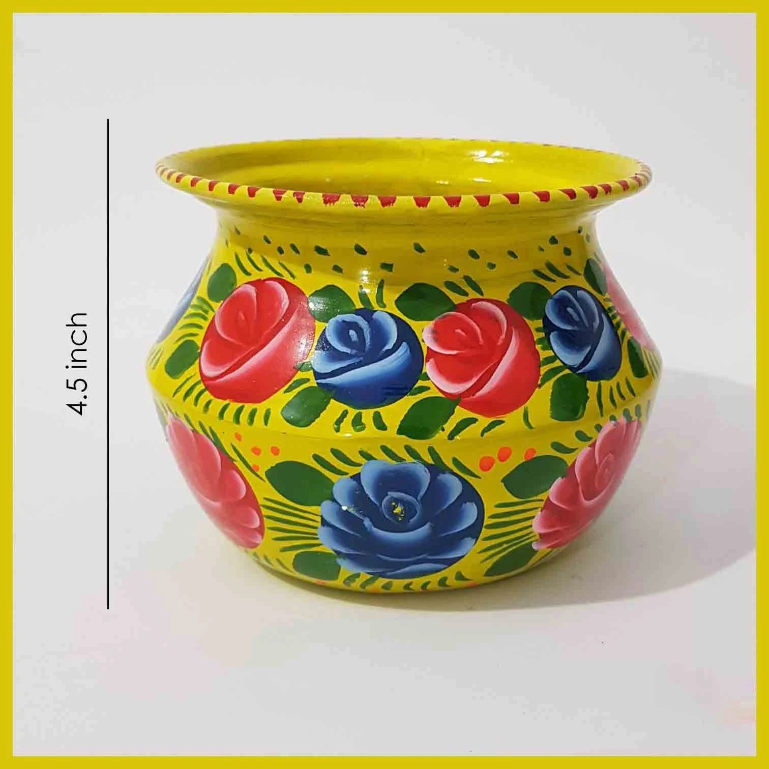 Truck Art Pot Set/Pakistani Hand Painted Matki Set/Truck Art Pakistan Home Decoration Handi Set/Pakistani Handicraft/Best Gift Item (3 pcs) - Image 3