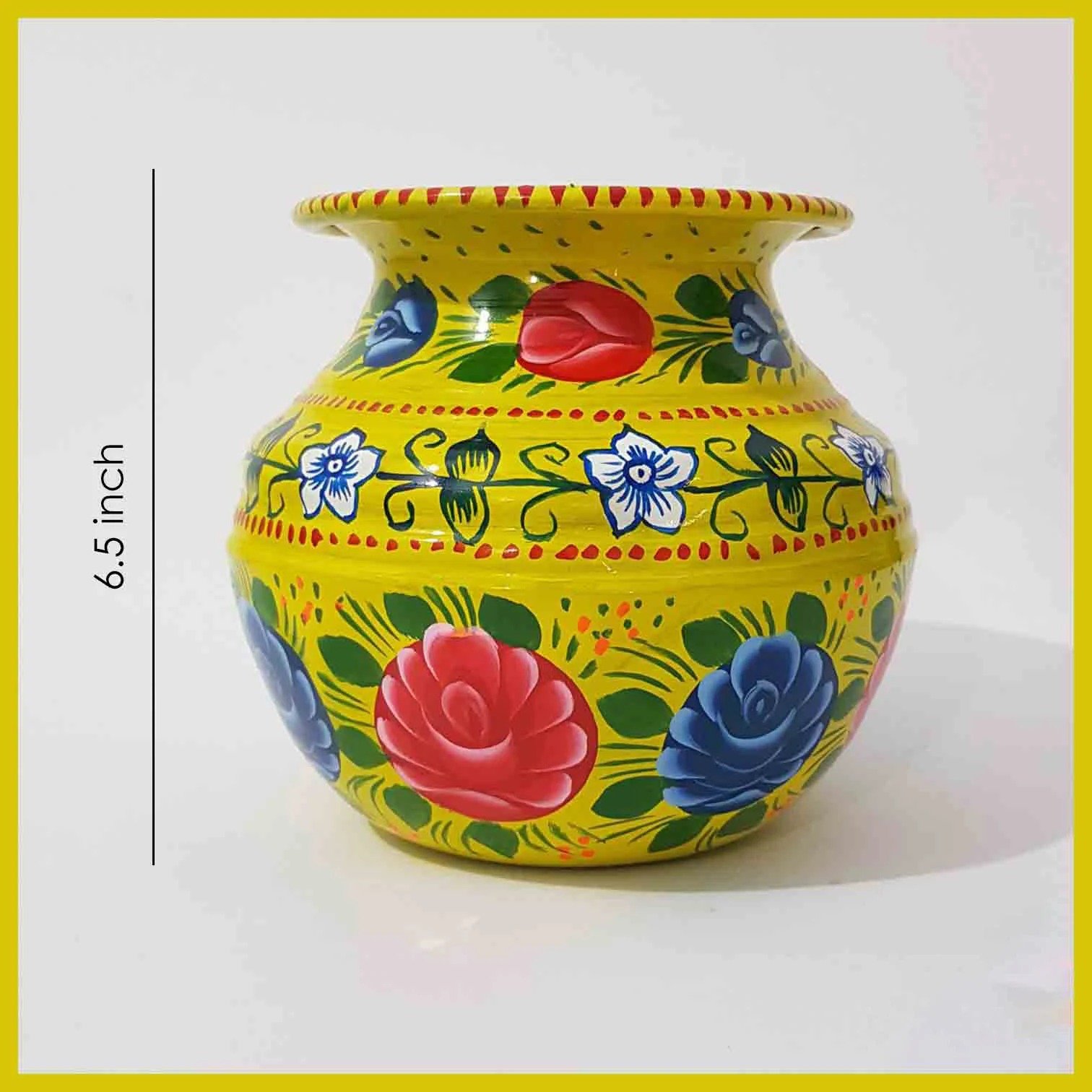 Truck Art Pot Set/Pakistani Hand Painted Matki Set/Truck Art Pakistan Home Decoration Handi Set/Pakistani Handicraft/Best Gift Item (3 pcs) - Image 4