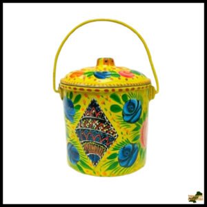 Truck Art Milk Bucket (Size : 14cmx11cm)