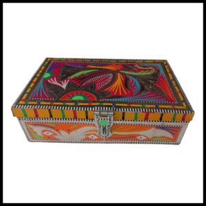 Chamakpatti Box: Real Truck Art Design for Storage and Decoration (W-25, H-17cm)