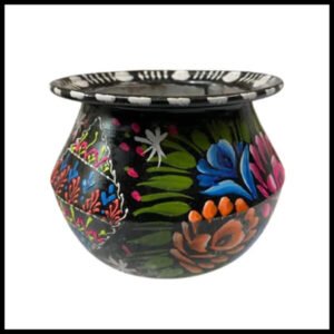 Truck Art Mutki – Hand-Painted Decorative Pot (11.5cm) | Traditional Pakistani Art for Home Décor & Gifts