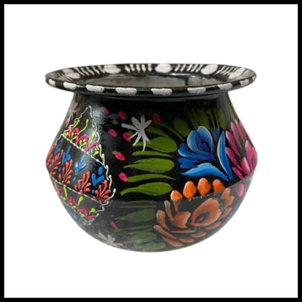 Truck Art Mutki – Hand-Painted Decorative Pot (11.5cm) | Traditional Pakistani Art for Home Décor & Gifts