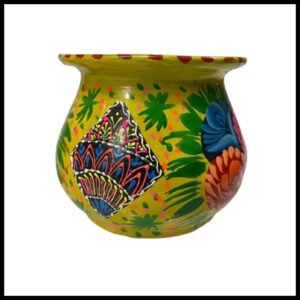 Truck Art Mutki – Hand-Painted Decorative Pot (11.5cm) | Traditional Pakistani Art for Home Décor & Gifts