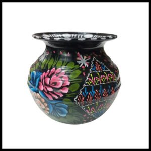 Truck Art Mutki – Hand-Painted Decorative Pot (16.5cm) | Traditional Pakistani Art for Home Décor & Gifts