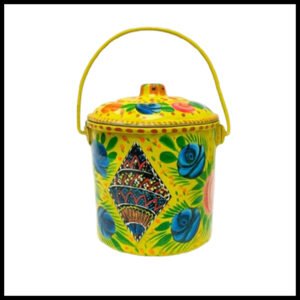 Truck Art Milk Bucket (Size : 14cmx11cm)