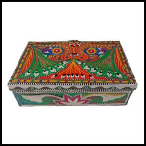 Chamakpatti Box: Real Truck Art Design for Storage and Decoration (W-25, H-17cm)