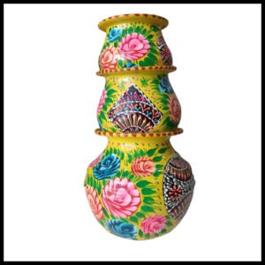 Truck Art Pot Set/Pakistani Hand Painted Matki Set/Truck Art Pakistan Home Decoration Handi Set/Pakistani Handicraft/Best Gift Item (3 pcs)