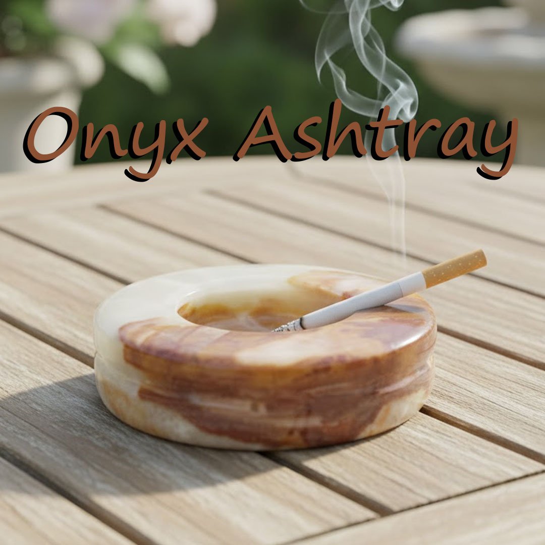Onyx Ash Tray (Size : 12 cm)