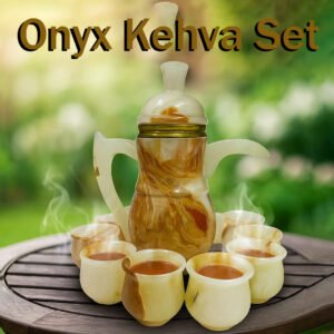 Elegant Onyx Kehva Set – Timeless Luxury for Your Table